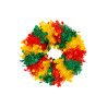 Deurkrans Carnaval Confetti - Rood-Geel-Groen - 45 cm