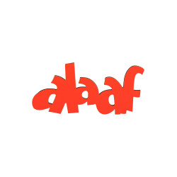 Tekst Alaaf set in hout rood/geel/groen