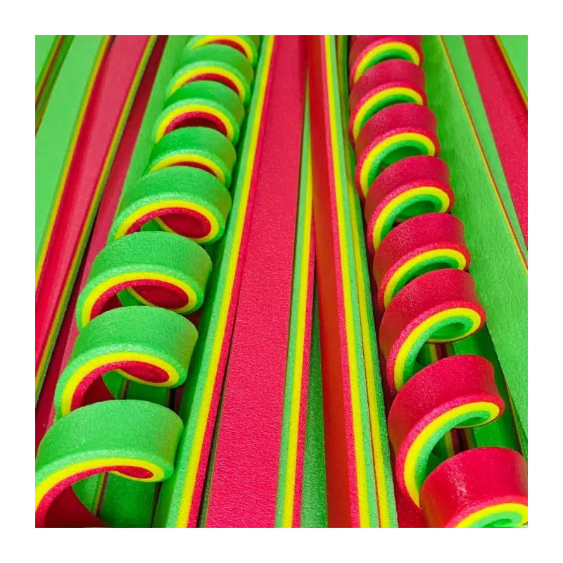 Foam Trio stroken - Carnaval - 1 cm - 5 stuks