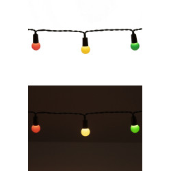 Carnaval LED Verlichting -  Rood Geel Groen - 50 lampjes