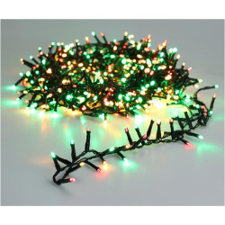 Carnaval LED verlichting - Rood/Geel/Groen - Voor Binnen & Buiten IP44 - Met Timer - 400 LED - 8M