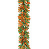 Brandvertragende PVC Guirlande oranje - groen mix 5m Ø 8 cm