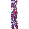 Brandvertragende PVC Guirlande Brabant - rood - wit - blauw mix 5m Ø 8 cm