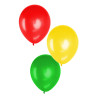 Deco mini ballon rood-geel-groen - 5 inch - 50 Stuks