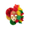 Carnavalsmasker - Rood Geel Groen