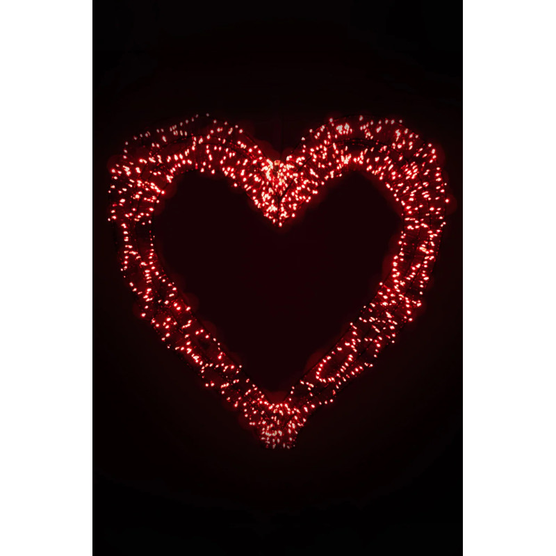 Carnaval - Valentijn hart - 3D - LED-verlichting - 50 cm