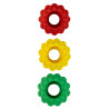 Carnaval Theelichthouder set van 3 - rood-geel-groen - 3D Print