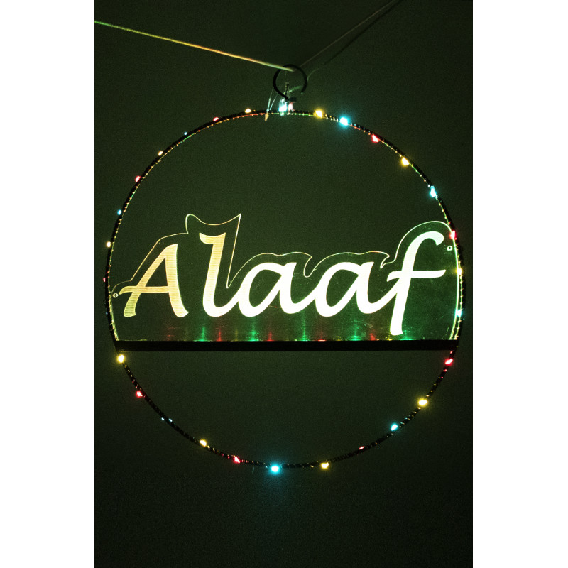 Raam-Deur Cirkel Alaaf - met LED-verlichting