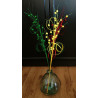 Carnavals Takken - Krul met Bolletjes - 70 cm - Rood/Goud/Groen