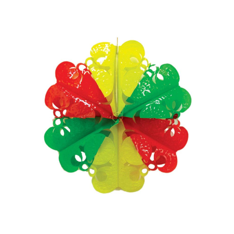 Hangdecoratie 30 cm - Rood-Geel-Groen