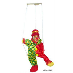 Clown in Schommel - hangend...